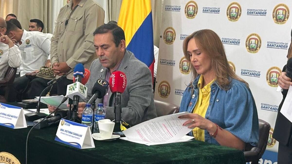 Juvenal Díaz Mateus, gobernador de Santander