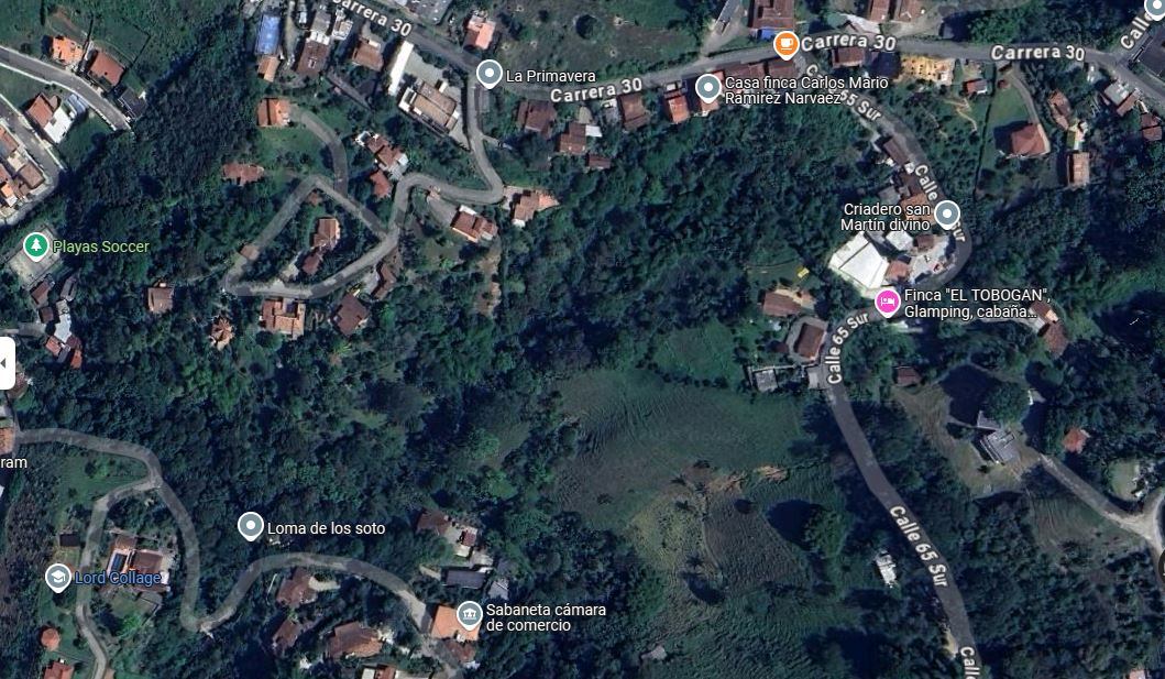 Sector La Romera de Sabaneta- foto Google maps