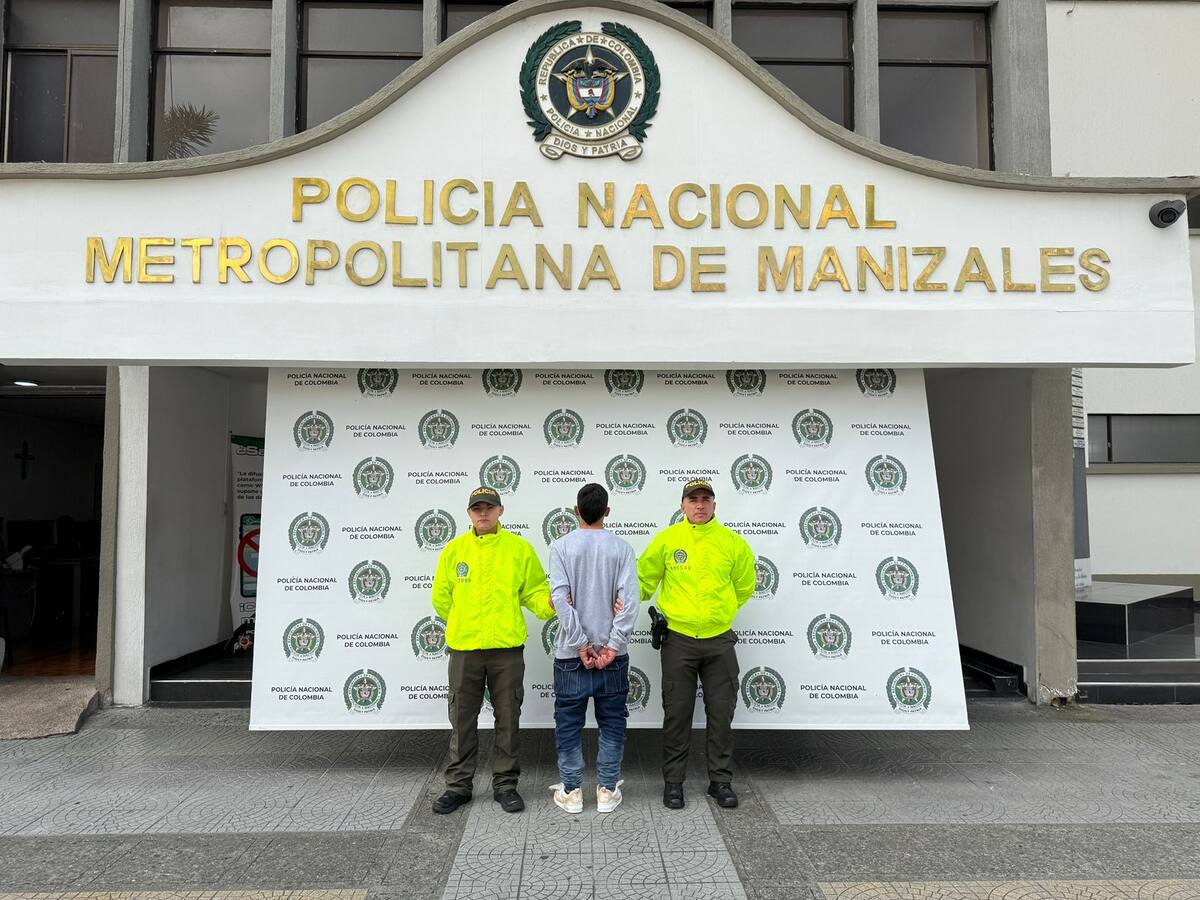 Capturan al presunto responsable de herir a una adolescente con una bala perdida en Manizales