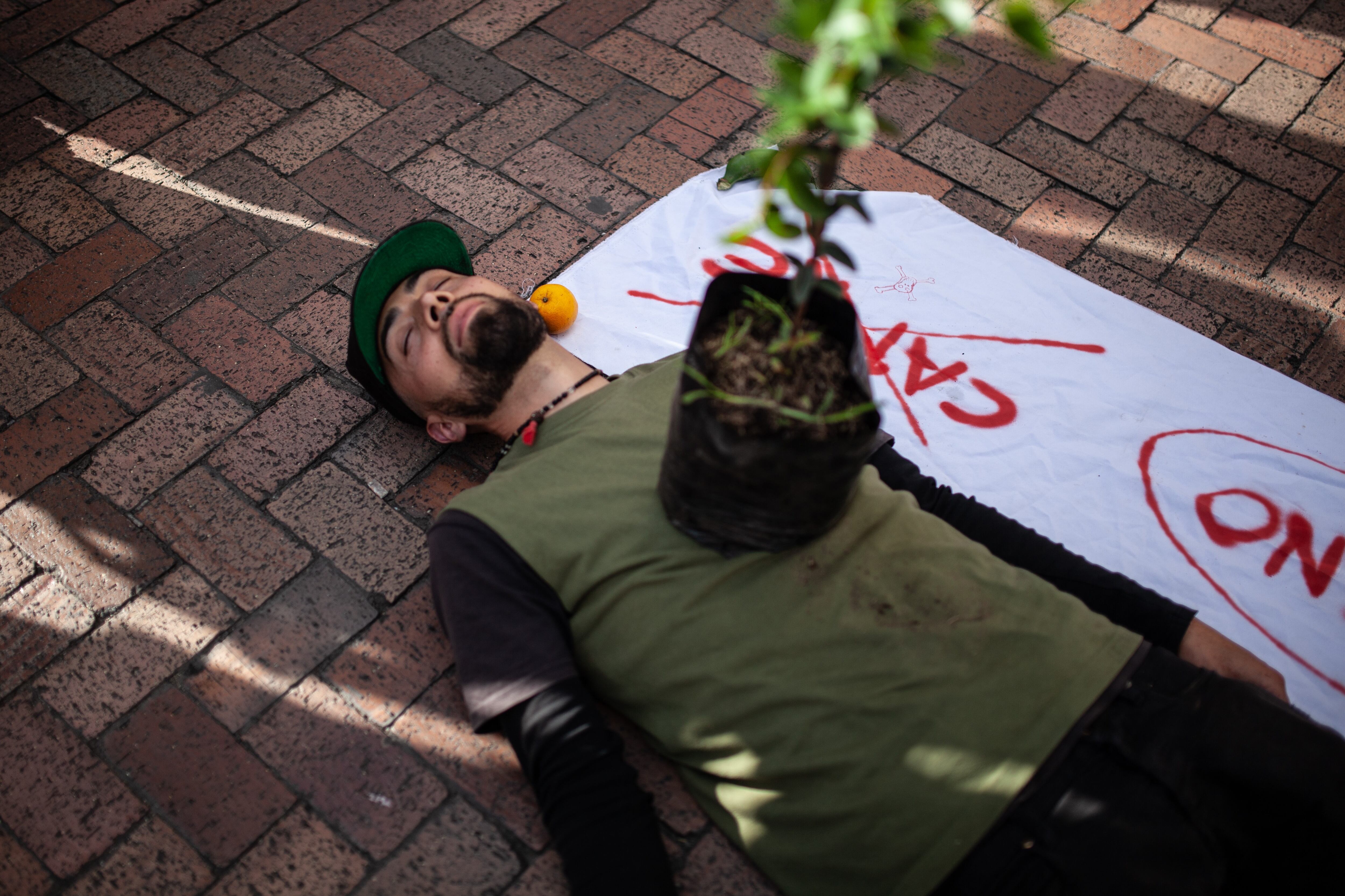 Movilización de ambientalistas en Bogotá, 2019. Foto: Foto Getty Images.