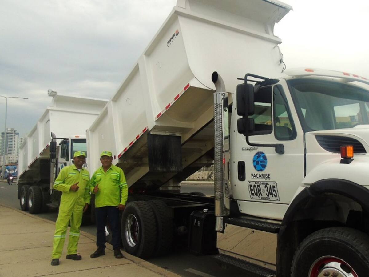 Dos nuevas volquetas reforzarán la operación de Pacaribe