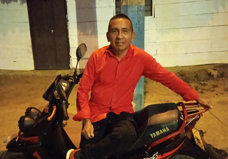 Jorge 'El Profe' Burgos, líder social fallecido en Tres Palmas, corregimiento de Montería.