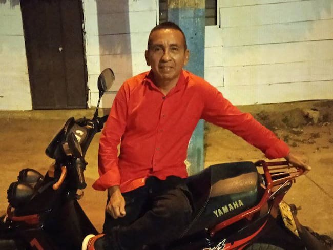 Jorge 'El Profe' Burgos, líder social fallecido en Tres Palmas, corregimiento de Montería.