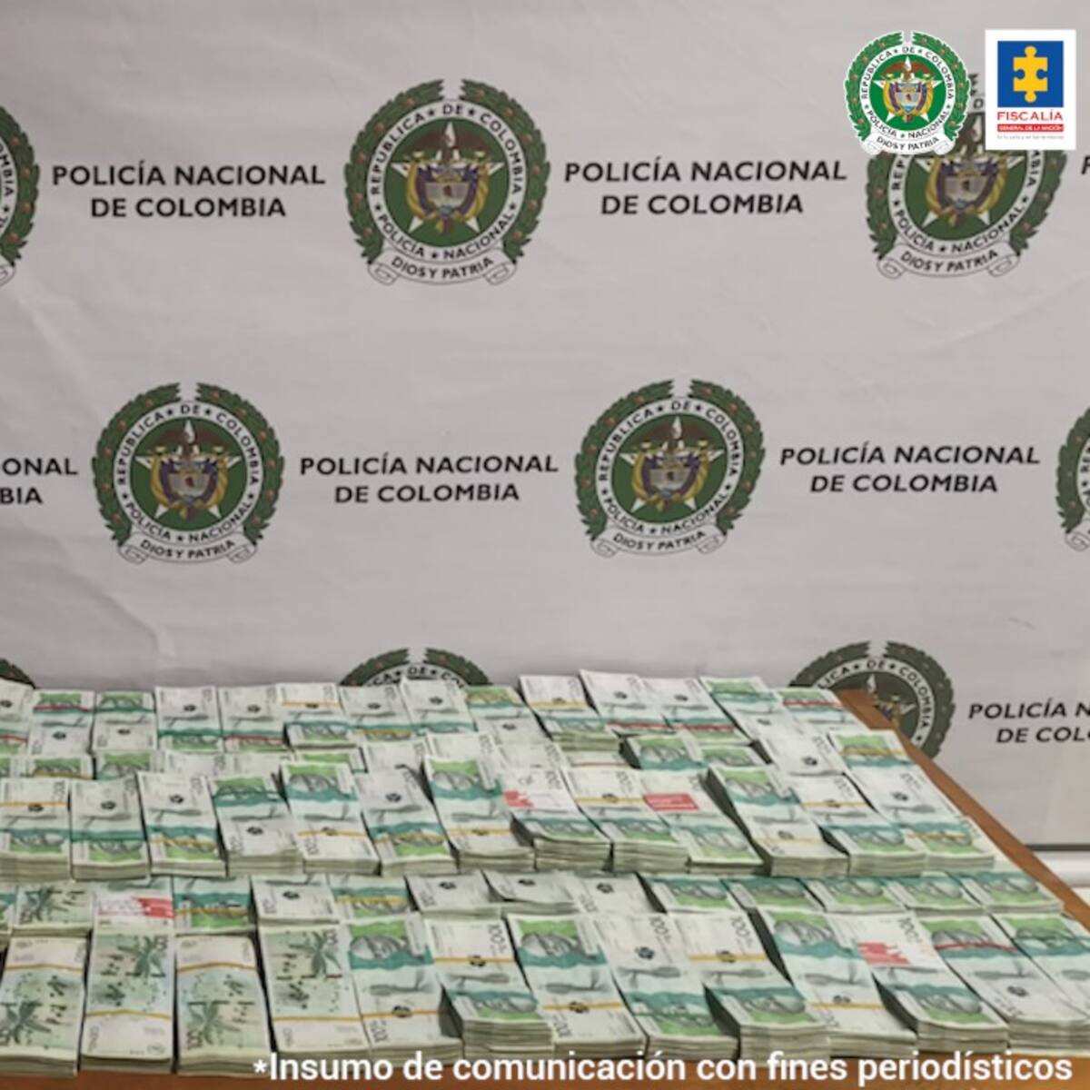 Detuvieron a hombre que portaba más de mil millones de pesos en Medellín en efectivo