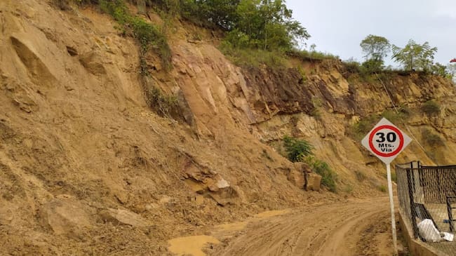 Vías afectadas por el invierno en el Tolima