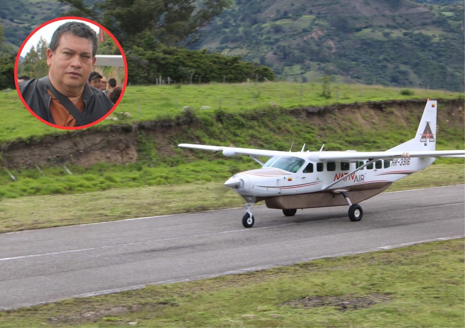 El pasado mes de agosto el alcalde Armando Tarazona inauguró el Aeródromo del municipio de El Espino, tras un convenio con la empresa Nativ Air.