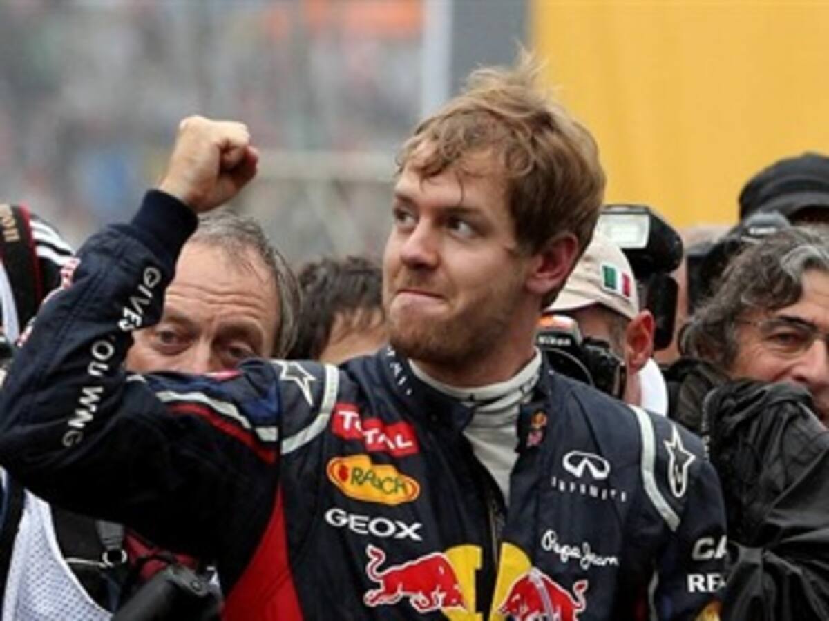 Sebastian Vettel, tricampeón de la Fórmula Uno