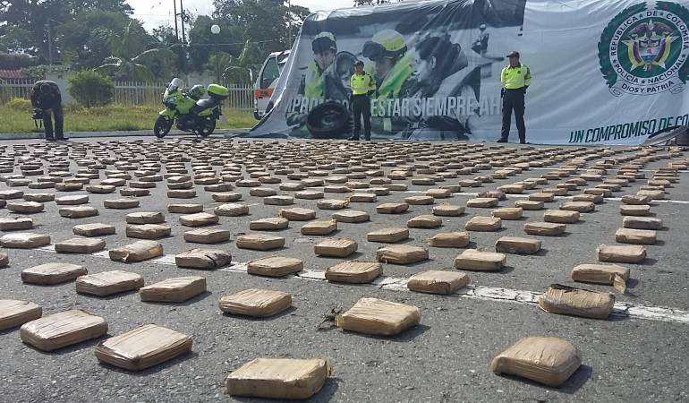 El material se iba a comercializar en e centro del país.