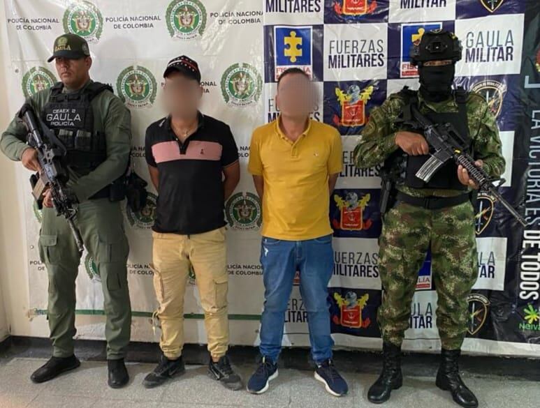 El operativo de captura se cumplió en el municipio de Pitalito, en el sur del Huila.