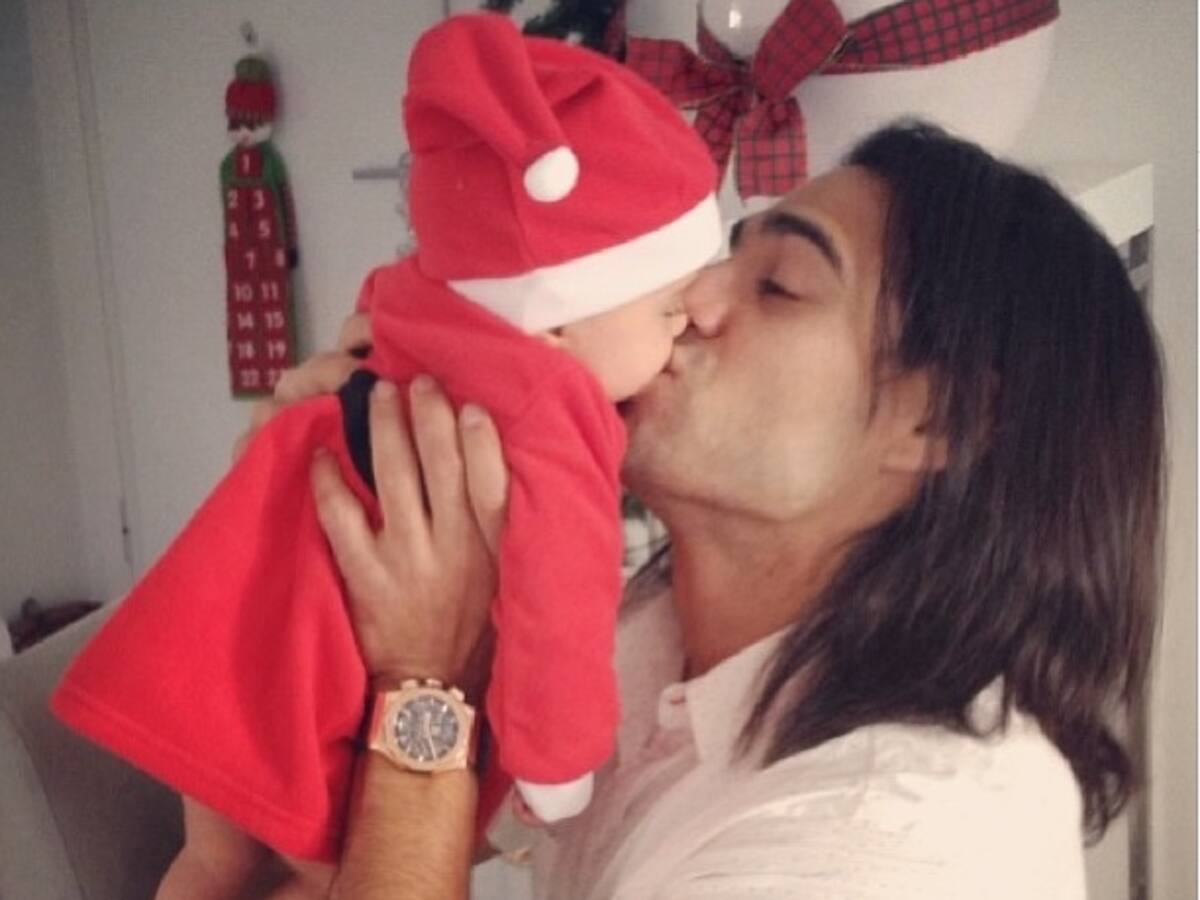 Falcao ya siente la Navidad con su hija Dominique