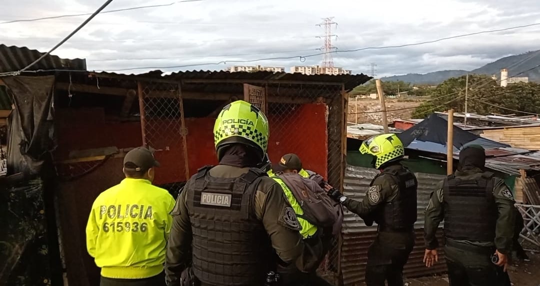 Seis personas fueron capturadas en esta zona de invasión