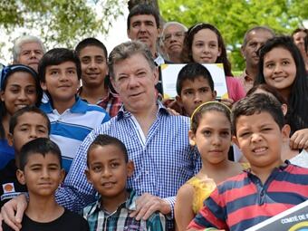 El presidente Santos presenta resultados satisfactorios en seguridad. Foto: Presidencia