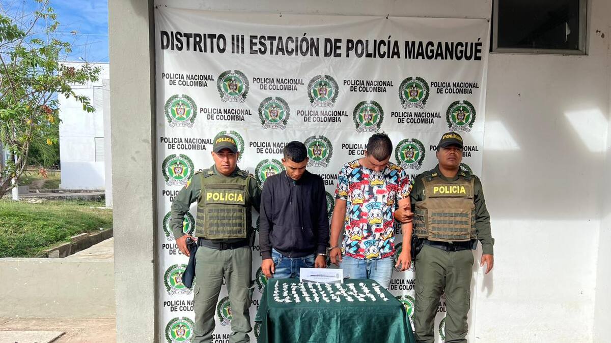 Caen ‘Frutiño’ y ‘Suntea’, señalados de distribuir drogas en Magangué