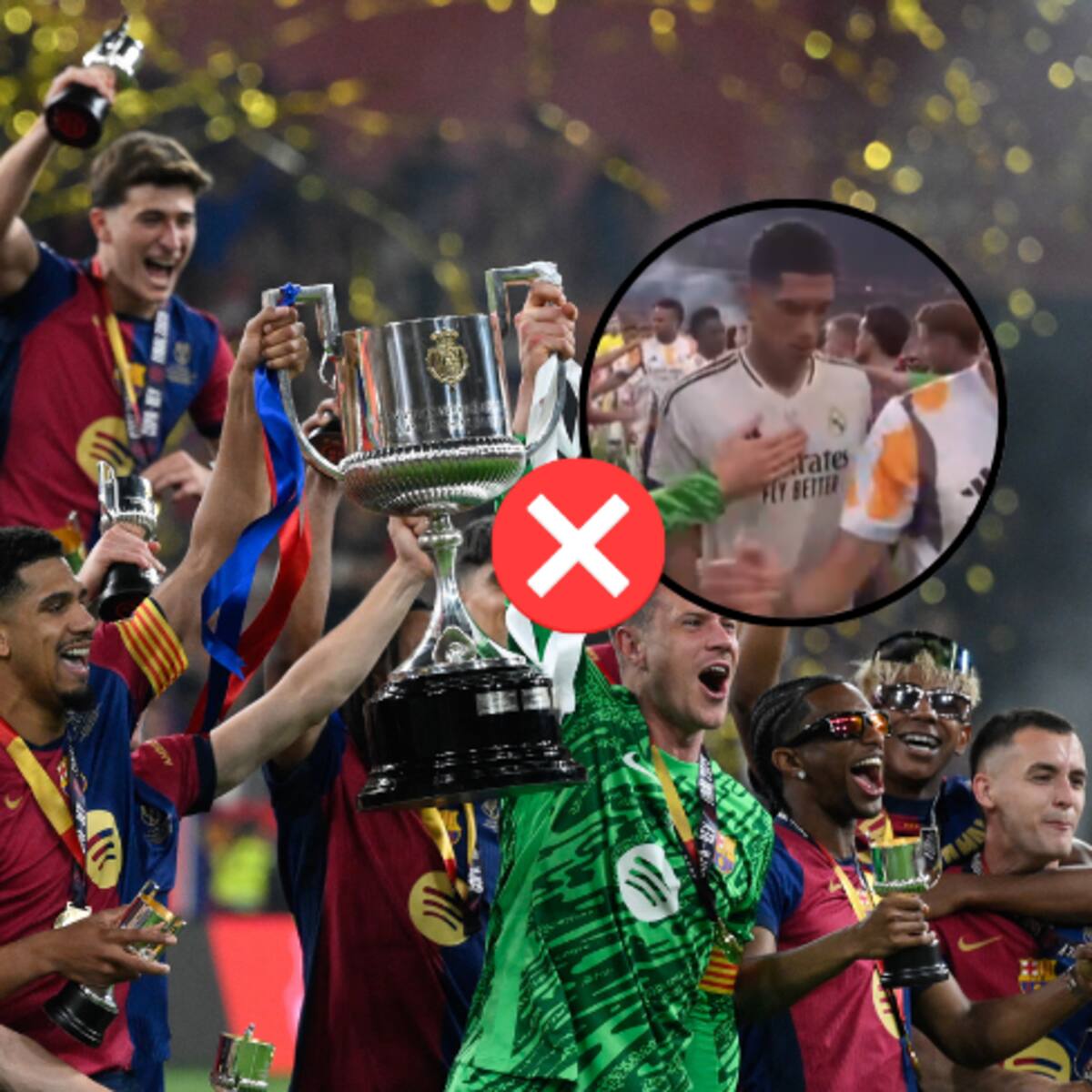 Barcelona le gana la Copa del Rey al Real Madrid: polémico gesto de Jude Bellingham, ¿mal perdedor?