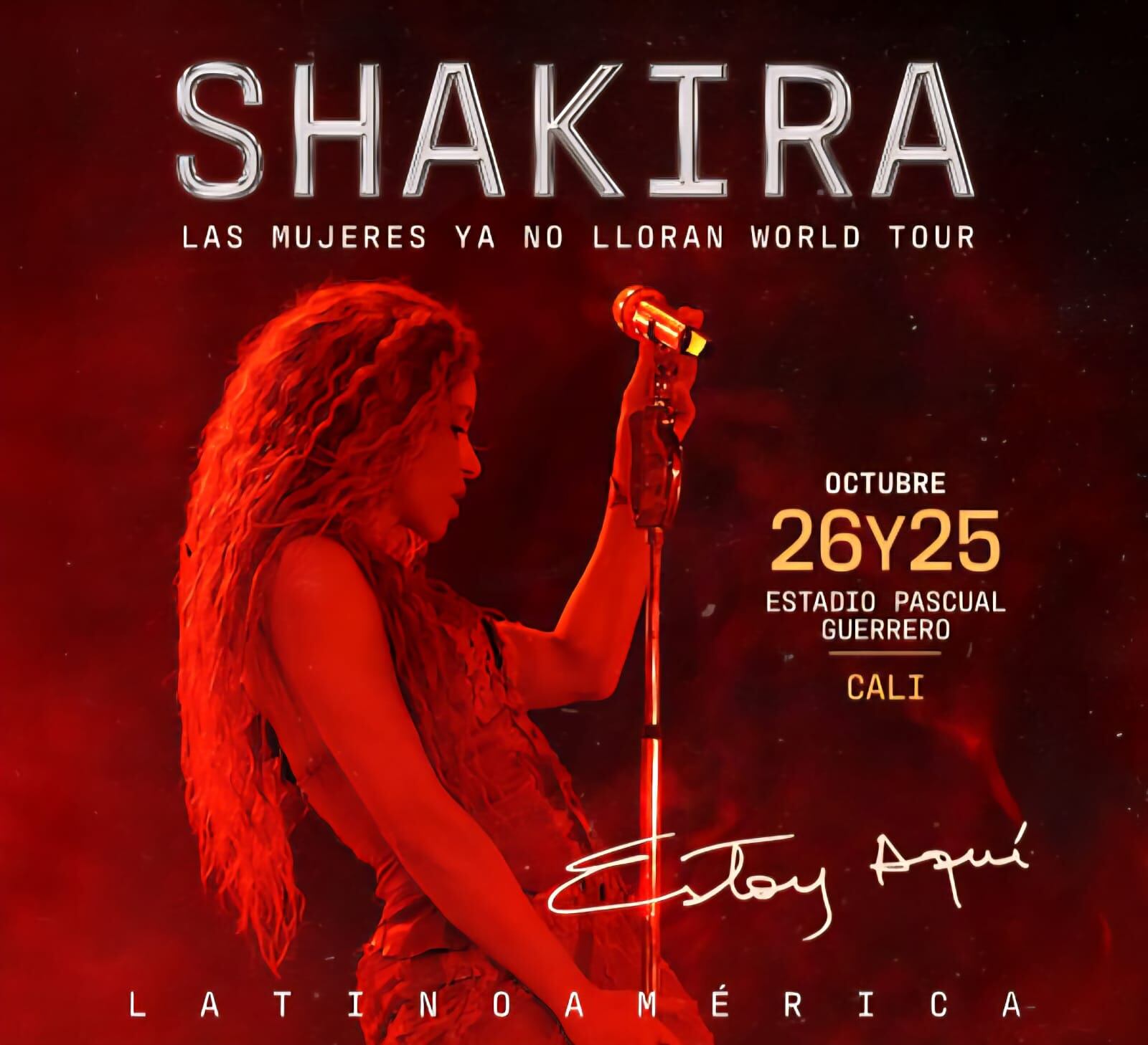 Tres rutas operarán después de cada show de Shakira, en Cali.