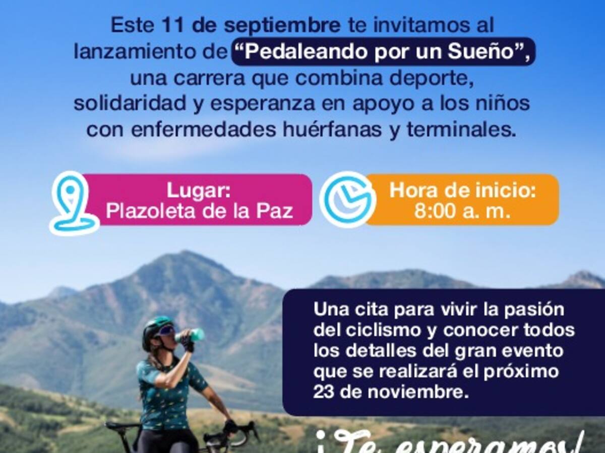 Cundinamarca anuncia carrera ciclística para apoyar a niños con enfermedades terminales