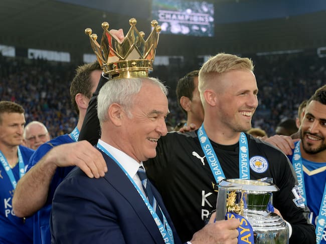 Leicester City celebrando la Premier League. Foto: Getty Images.