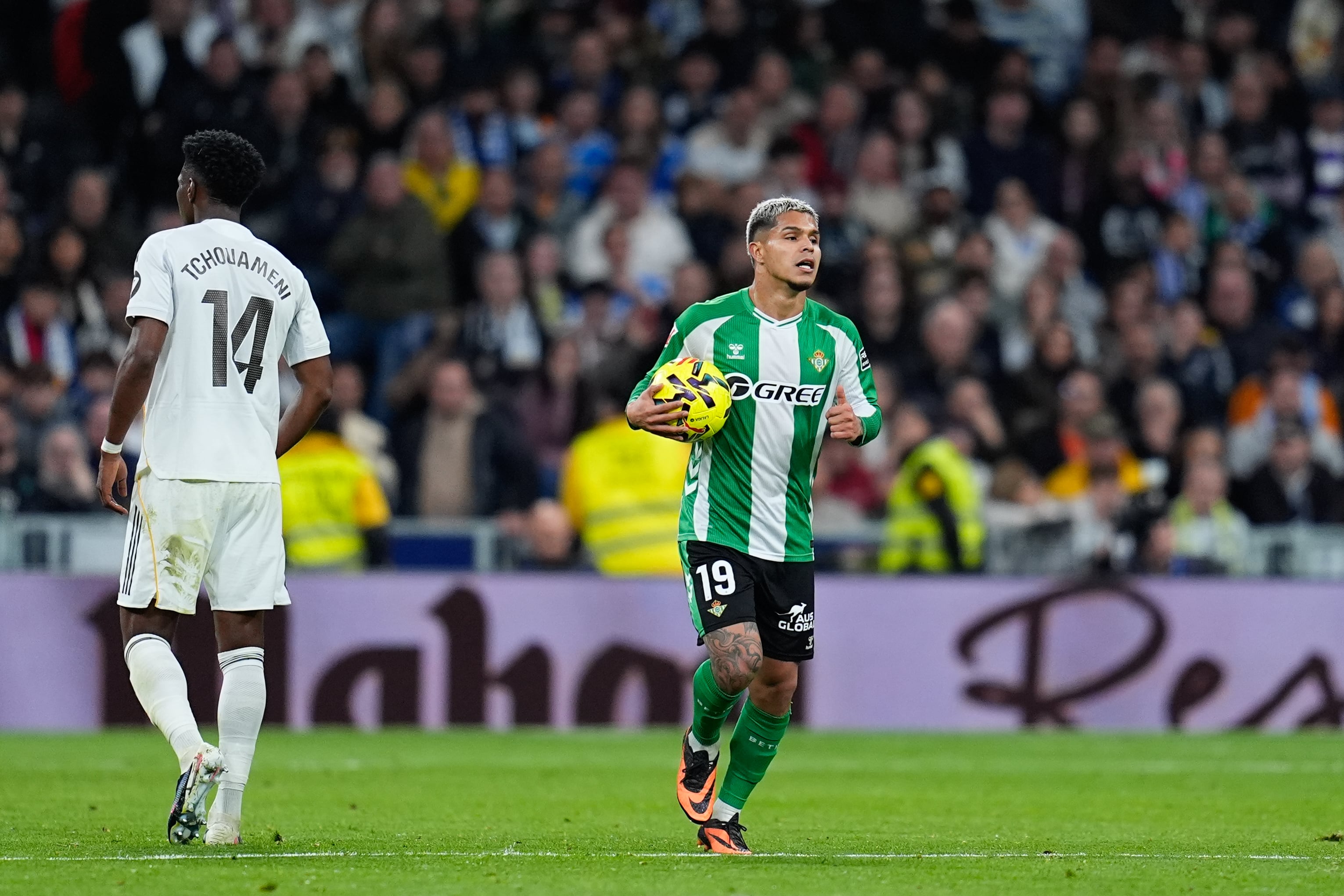 Juan Camilo Hernández celebra su gol ante el Real Madrid. (Photo By Dennis Agyeman/Europa Press via Getty Images)