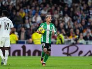 Juan Camilo Hernández celebra su gol ante el Real Madrid. (Photo By Dennis Agyeman/Europa Press via Getty Images)