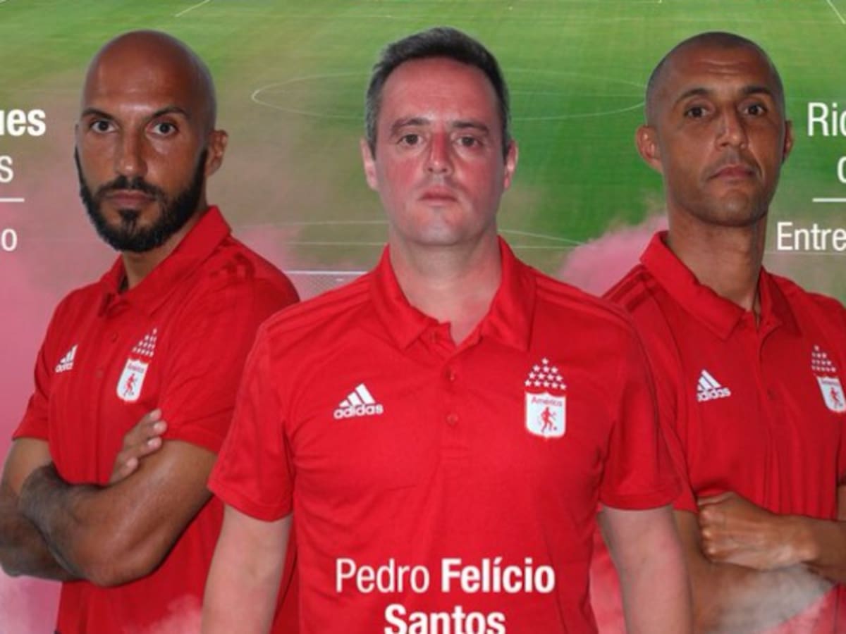 Pedro Felício Santos fue presentado como DT interino del América de Cali