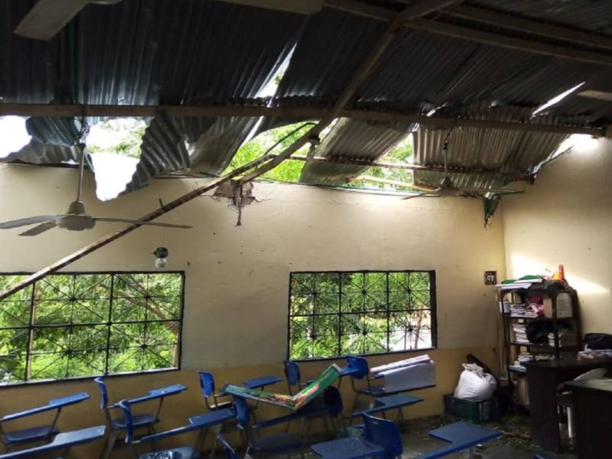 Vendaval afectó cuatro poblaciones en el sur de Bolívar