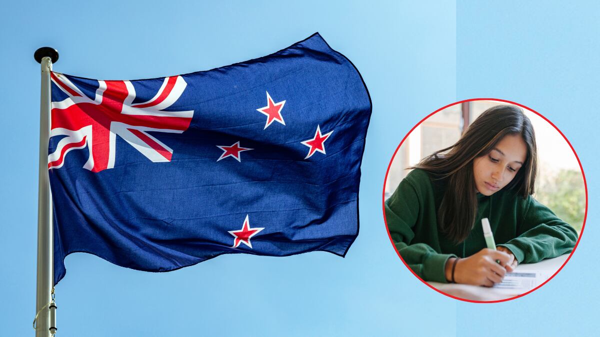 Bandera de Nueva Zelanda / Joven estudiando (Getty Images)