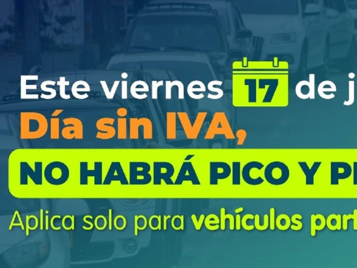 En Manizales se levanta el pico y placa por el día sin IVA