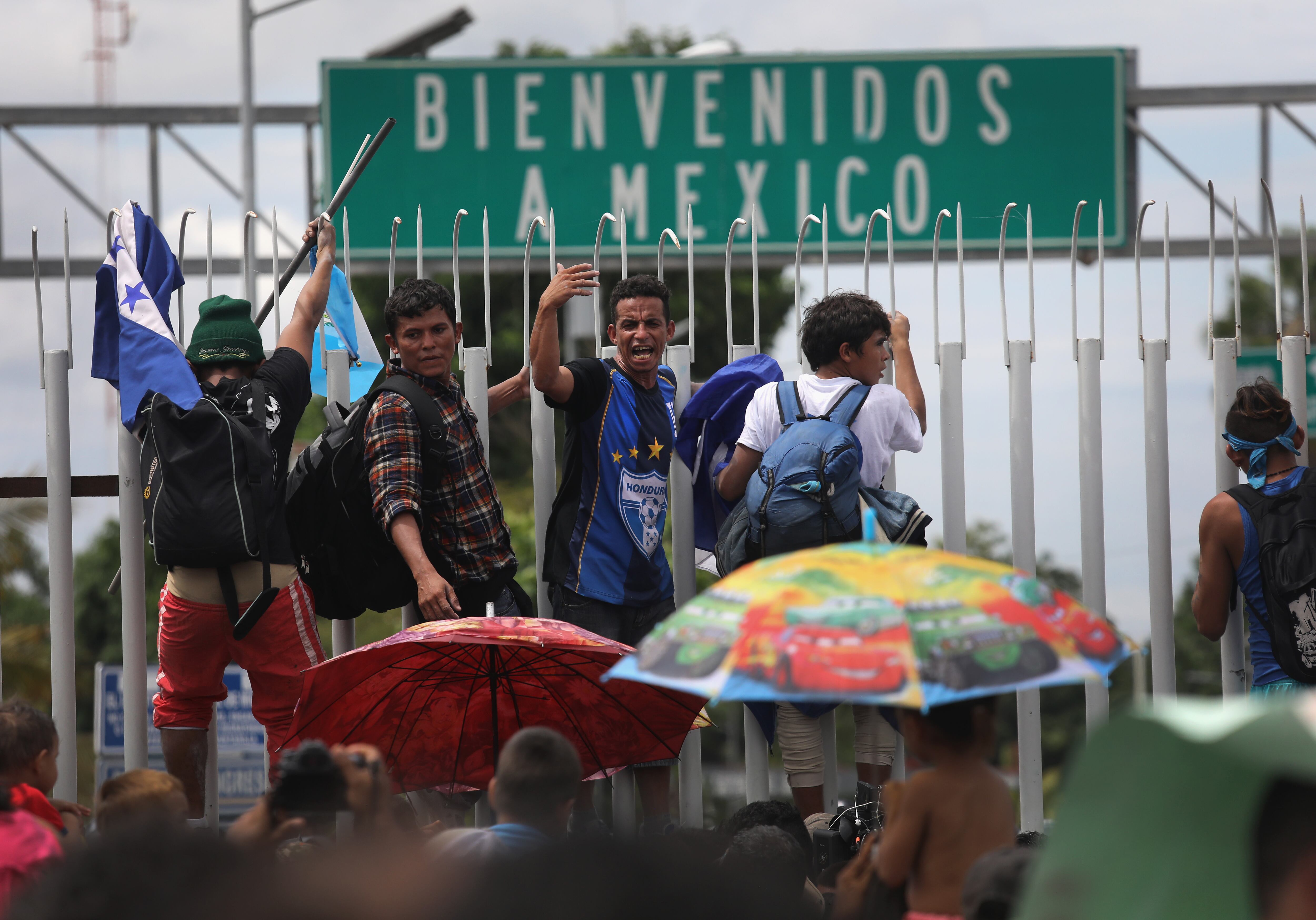 Llegada de migrantes a la frontera sur de México.
(Foto:   John Moore/Getty Images)