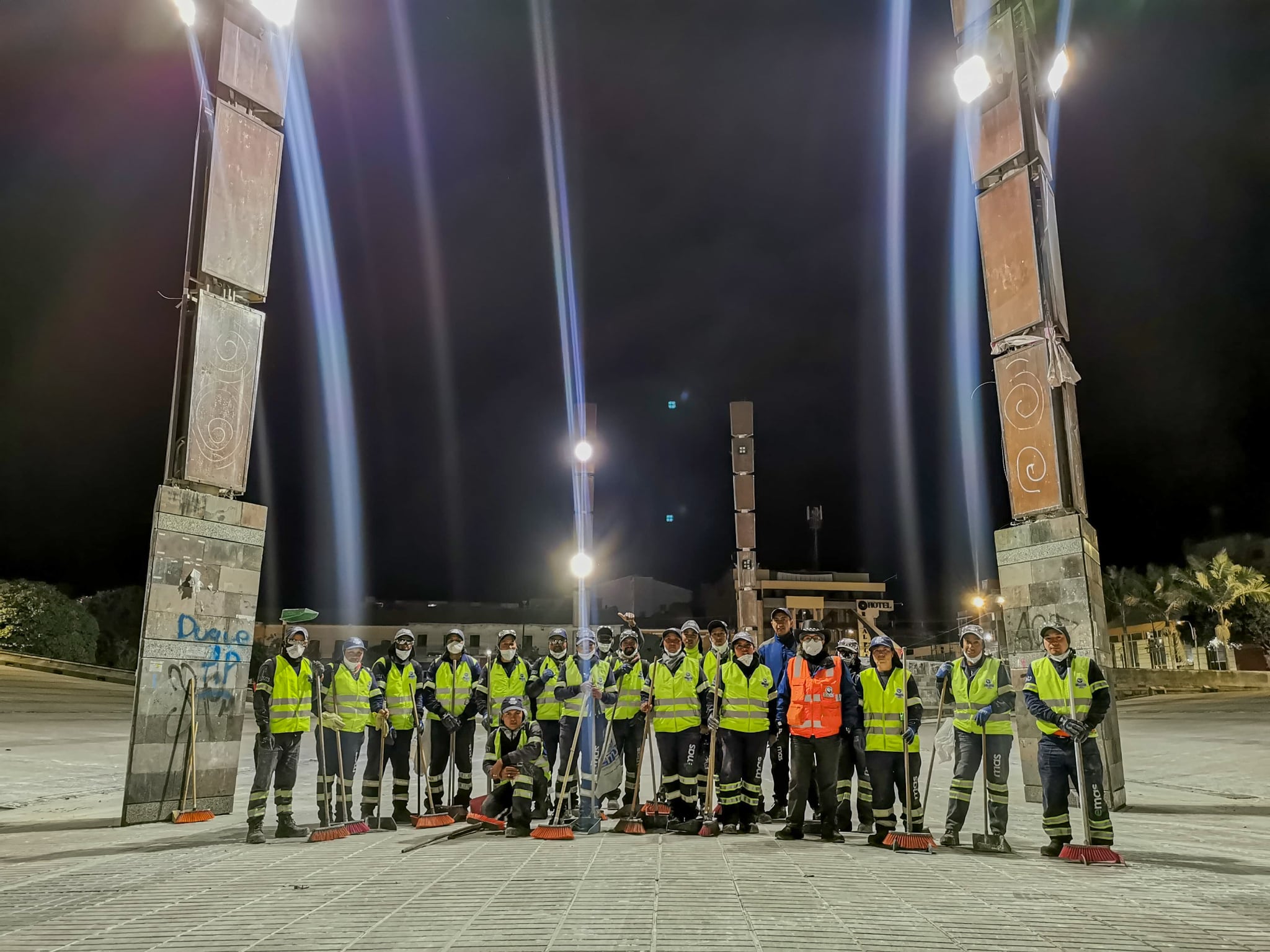 Limpieza de  la ciudad luego del Carnaval de Pasto | Foto: EMAS