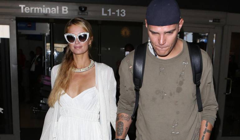 Paris Hilton y su prometido Chris Zylka.