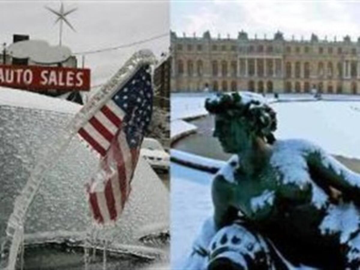 Estados Unidos y Europa están congelados