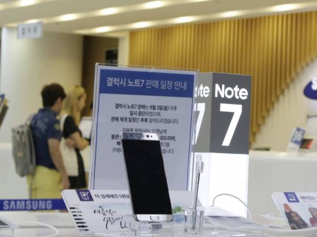 Samsung cancela producción del Galaxy Note 7 tras problemas