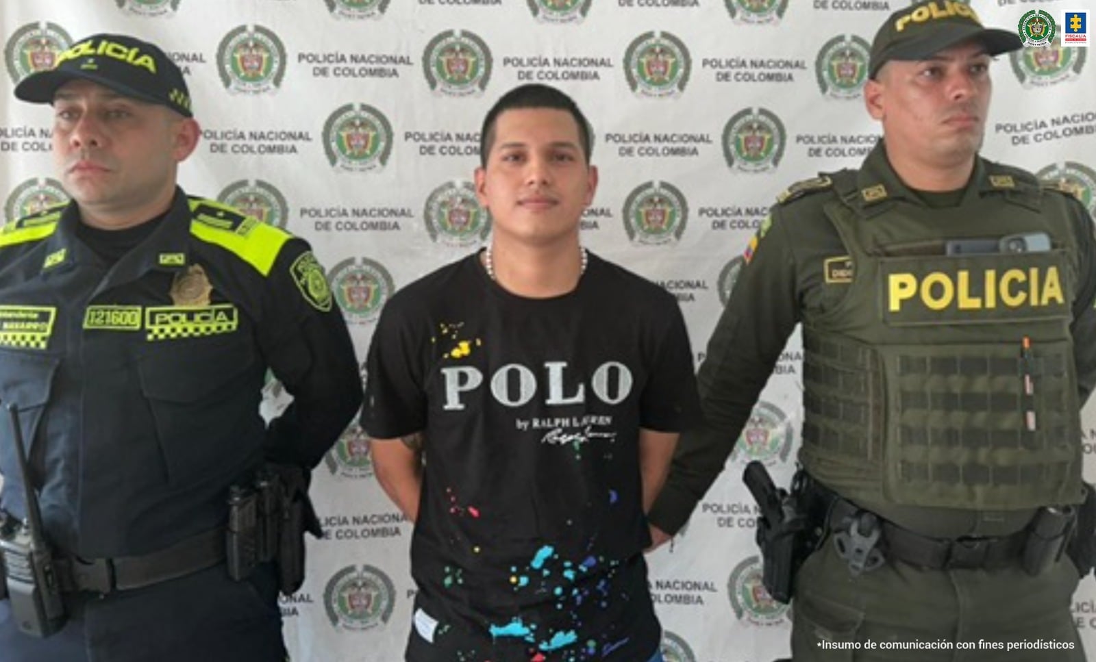 Cristian Penagos fue capturado por la Policía del Tolima