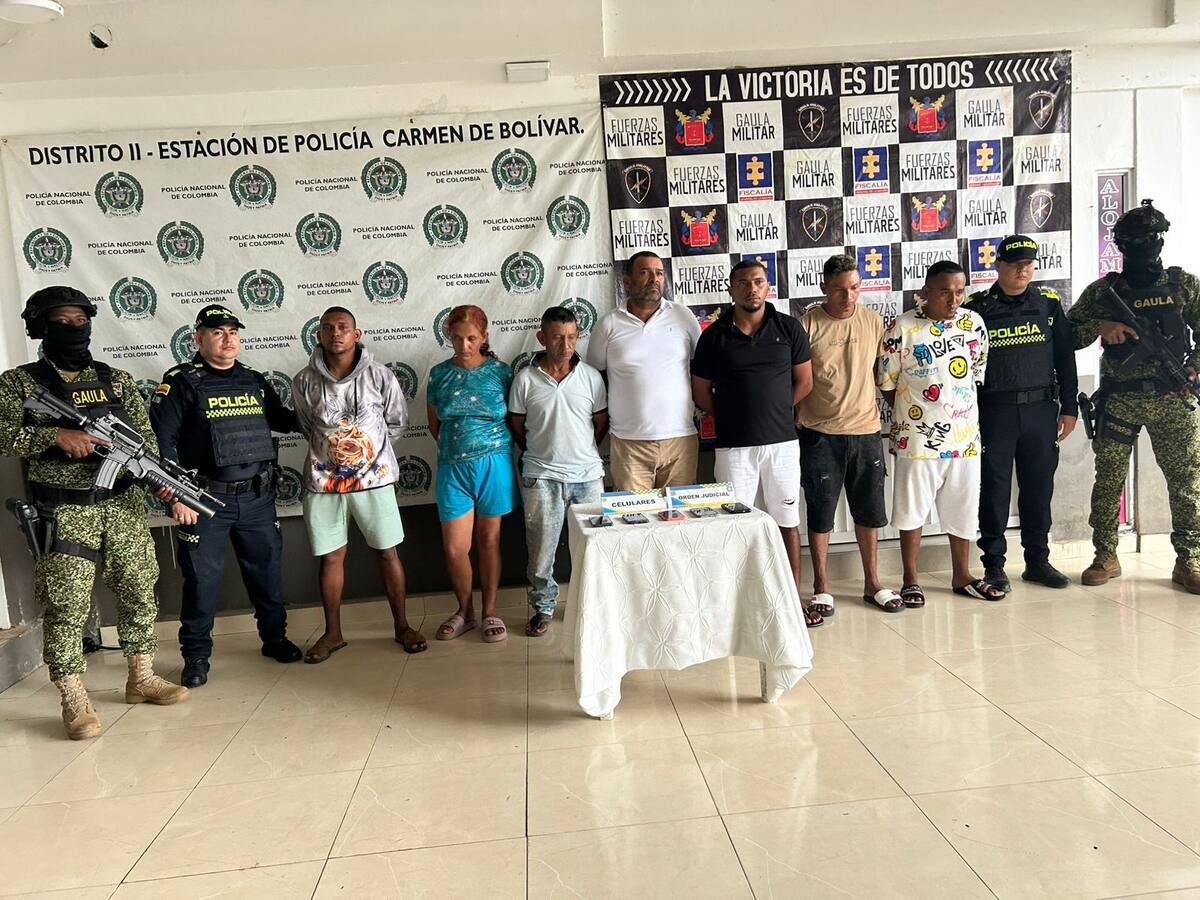 Cayeron 12 presuntos integrantes del Clan del Golfo en Bolívar: hay cinco cabecillas