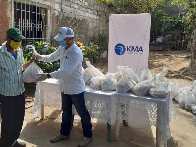 KMA Construcciones inició donación de mercados en Cartagena