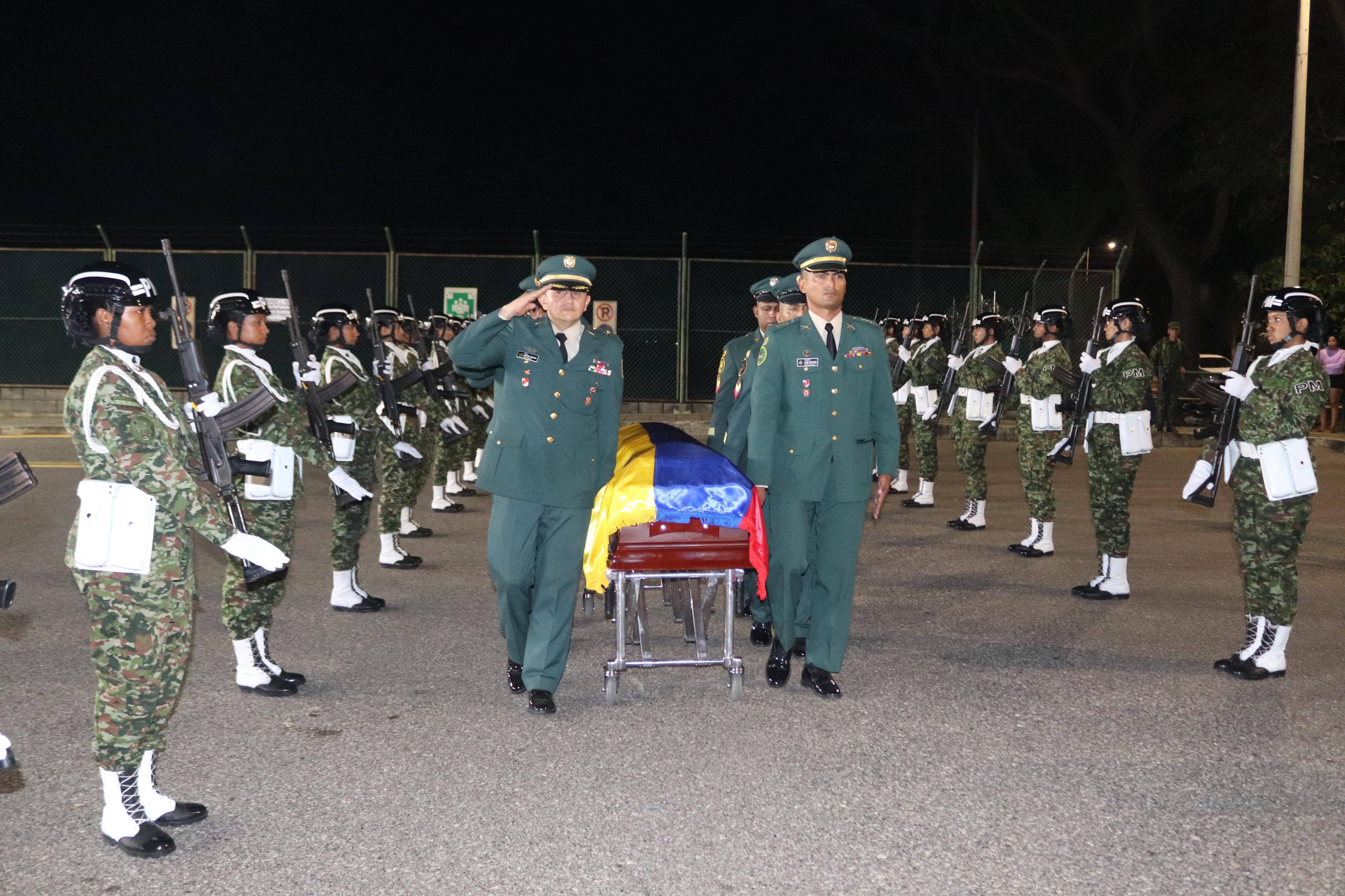 En Montería reciben con honores a soldado que murió en trágico accidente aéreo en Puerto Leguízamo. Foto: Ejército.