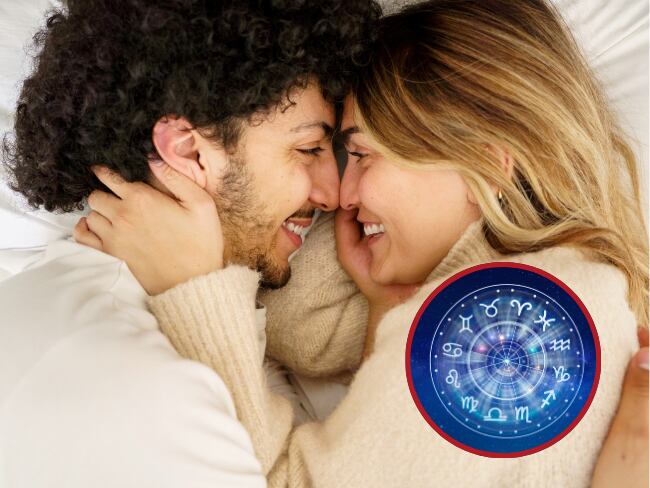 Dos personas sonriendo // Signos zodiacales // Getty Images