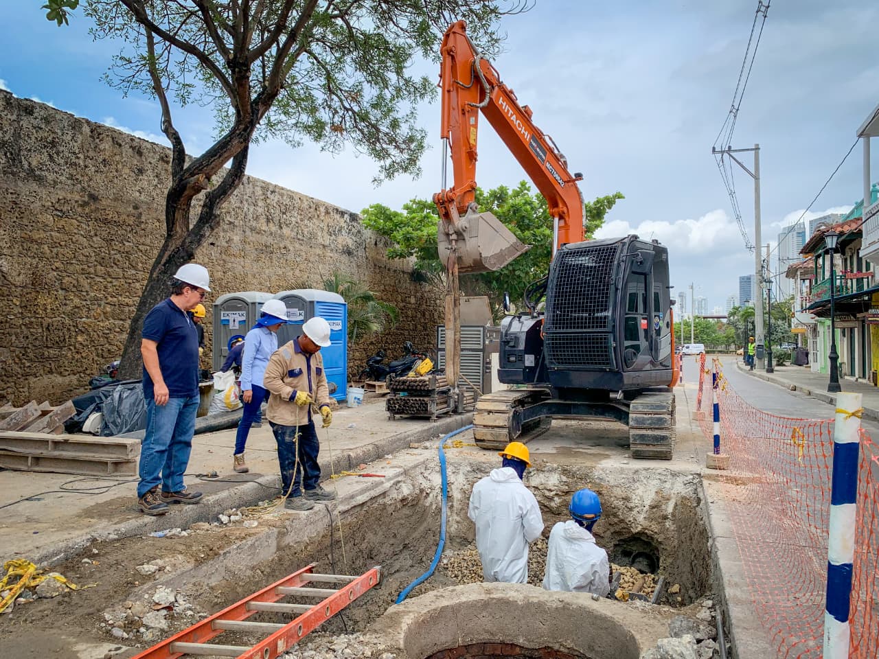 Trabajos en El Pedregal. // Aguas de Cartagena