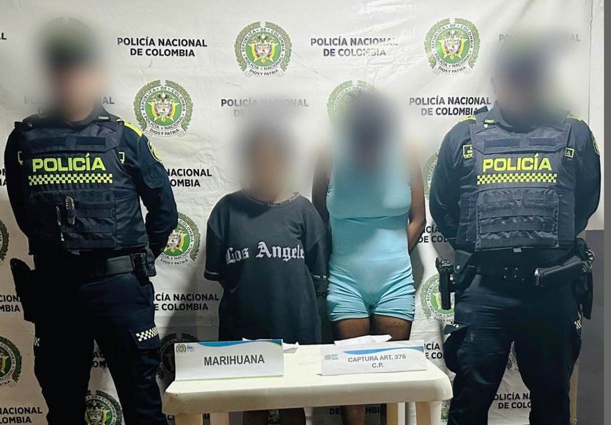 Capturadas dos mujeres comercializando marihuana en San Cristóbal, Bolívar