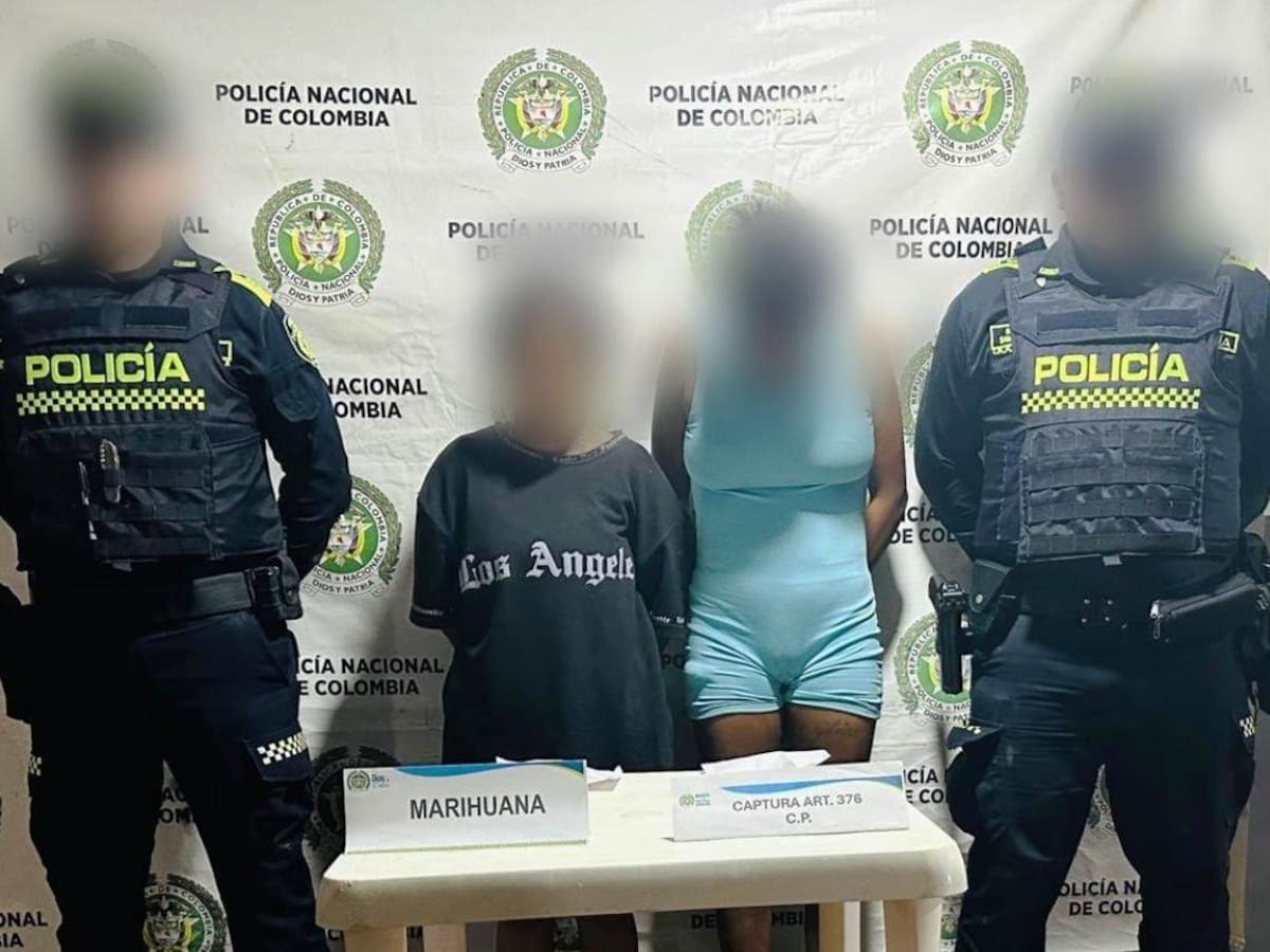 Capturadas dos mujeres comercializando marihuana en San Cristóbal, Bolívar
