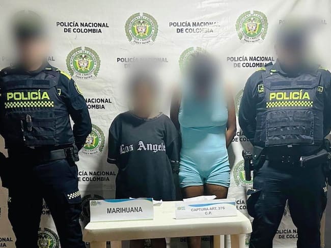 Capturadas dos mujeres comercializando marihuana en San Cristóbal, Bolívar