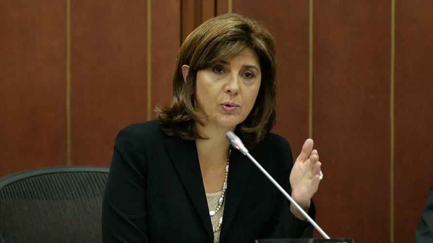 Maria Ángela Holguín, ministra de Relaciones Exteriores. Foto: Colprensa