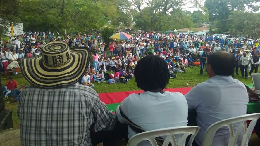 Comunidades se movilizan y rechazan violencia en el norte del Cauca. Foto: Cortesía