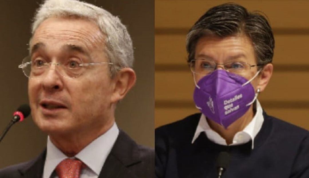 Álvaro Uribe y Claudia López