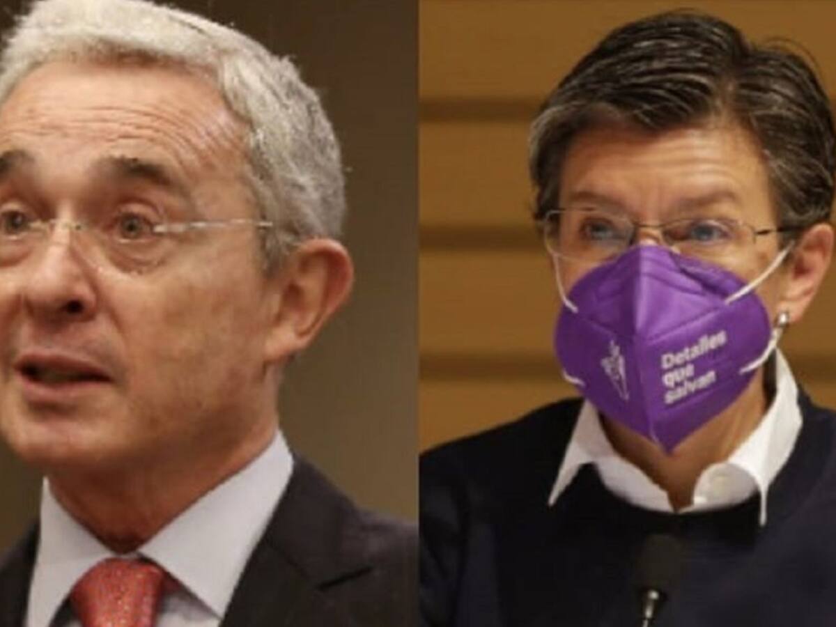 “Es repelente conmigo, le deseo pronta recuperación”: Uribe a Claudia López