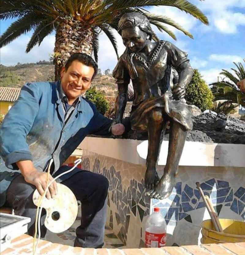 El artista tunjano Carlos Arturo Avendaño Ortiz se destacó a lo largo de su vida por su profesionalismo y pasión por la escultura y el arte / Foto: Suministrada.