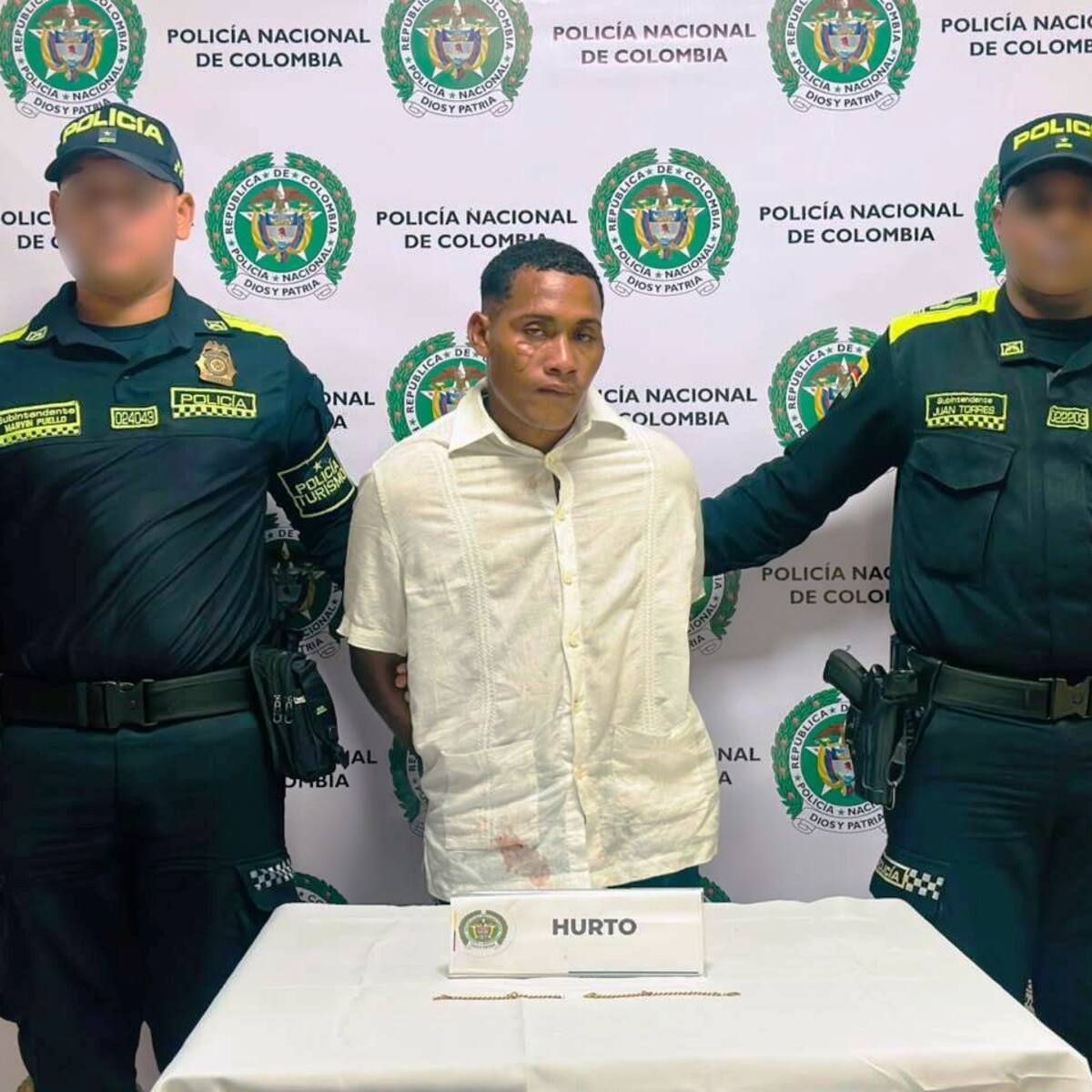 Capturado delincuente por hurto de cadena de oro en Cartagena