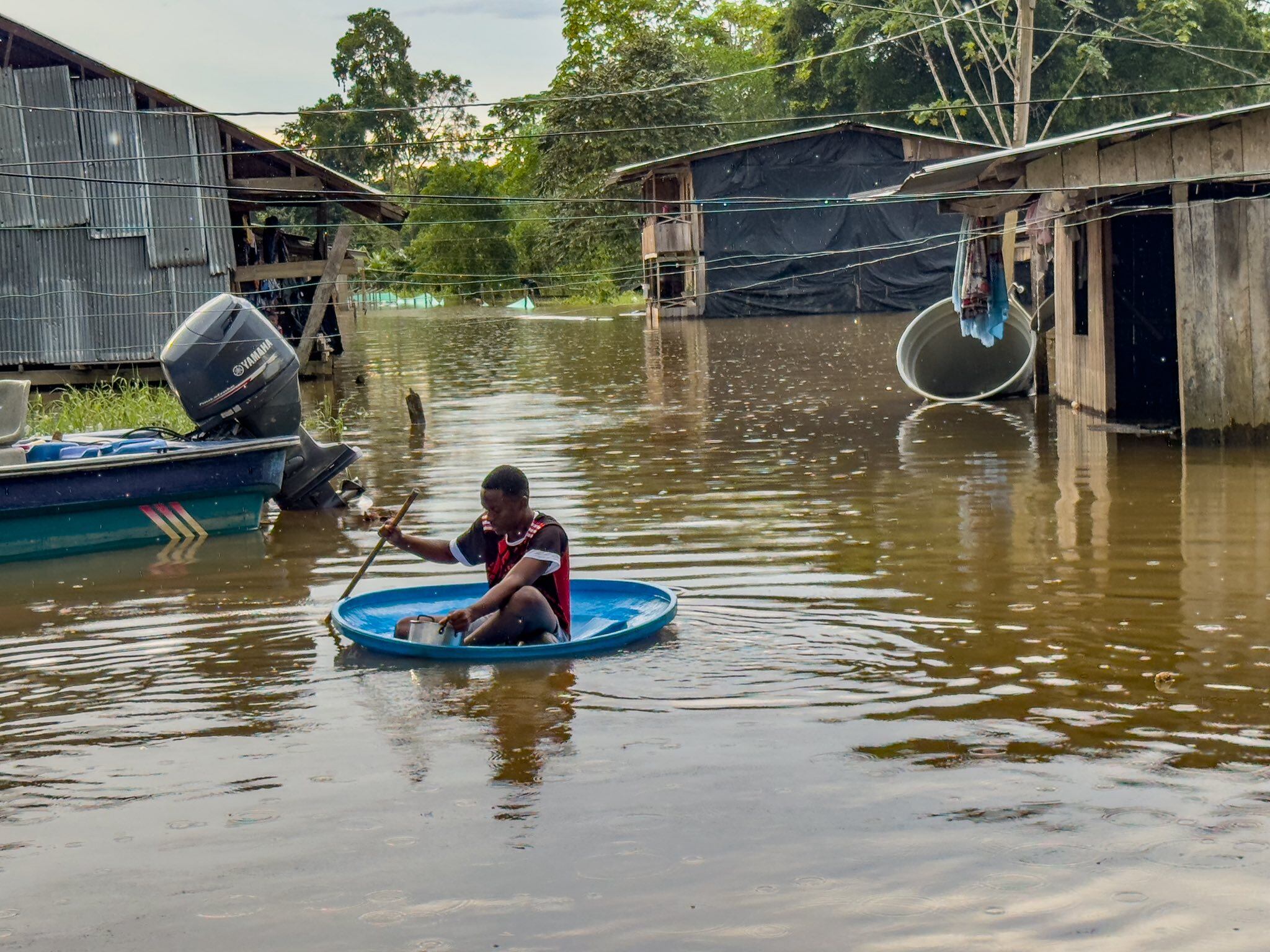 Inundaciones en Medio Baudó- foto alcaldía