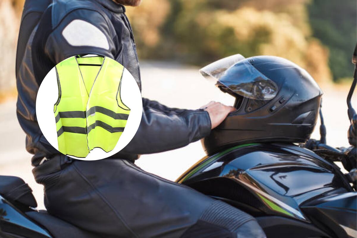 Motociclista y chaleco reflectivo - Getty Images