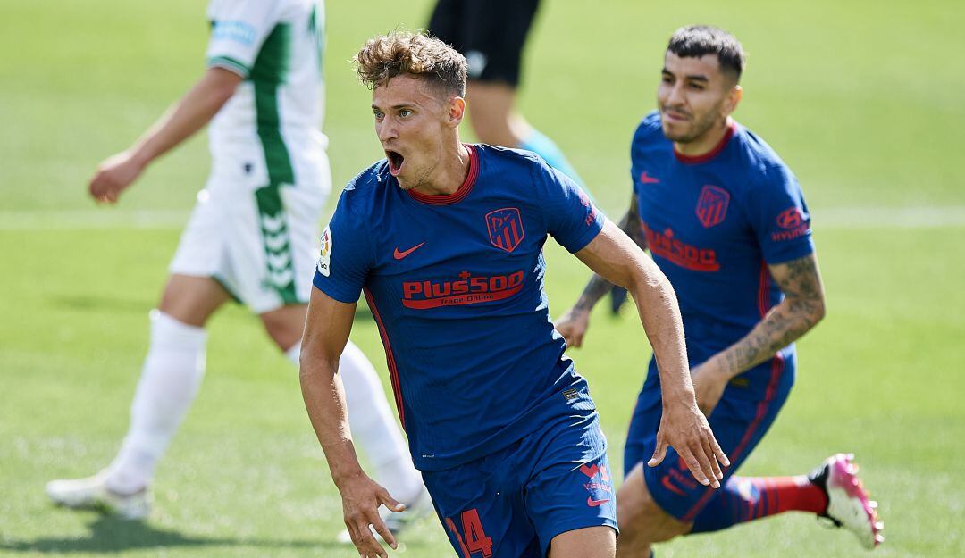 El palo y Marcos Llorente le dan la victoria al Atleti ante el Elche CF